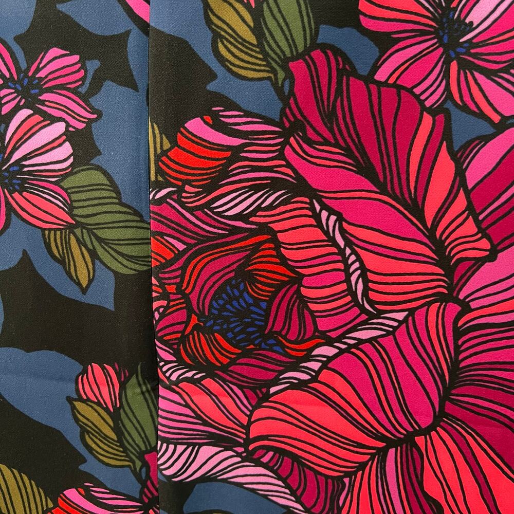 Trina Turk Kiera Astor's Garden Sheath Dress Small Dark Floral Sleeveless - Picture 4 of 7